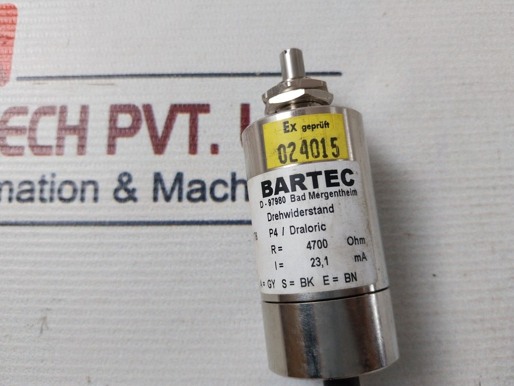 BARTEC 07-6622-1111 Potentiometer Max 8W With Cable Tail 4700 OHM