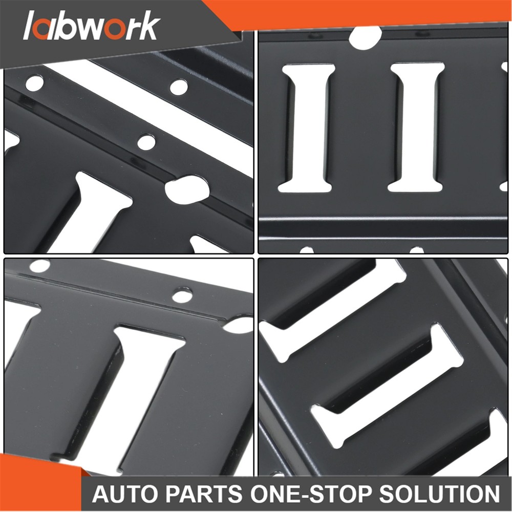 Labwork 8 Pack 4' E Track Tie Down Rail For Garages Vans Powder-Coat Black