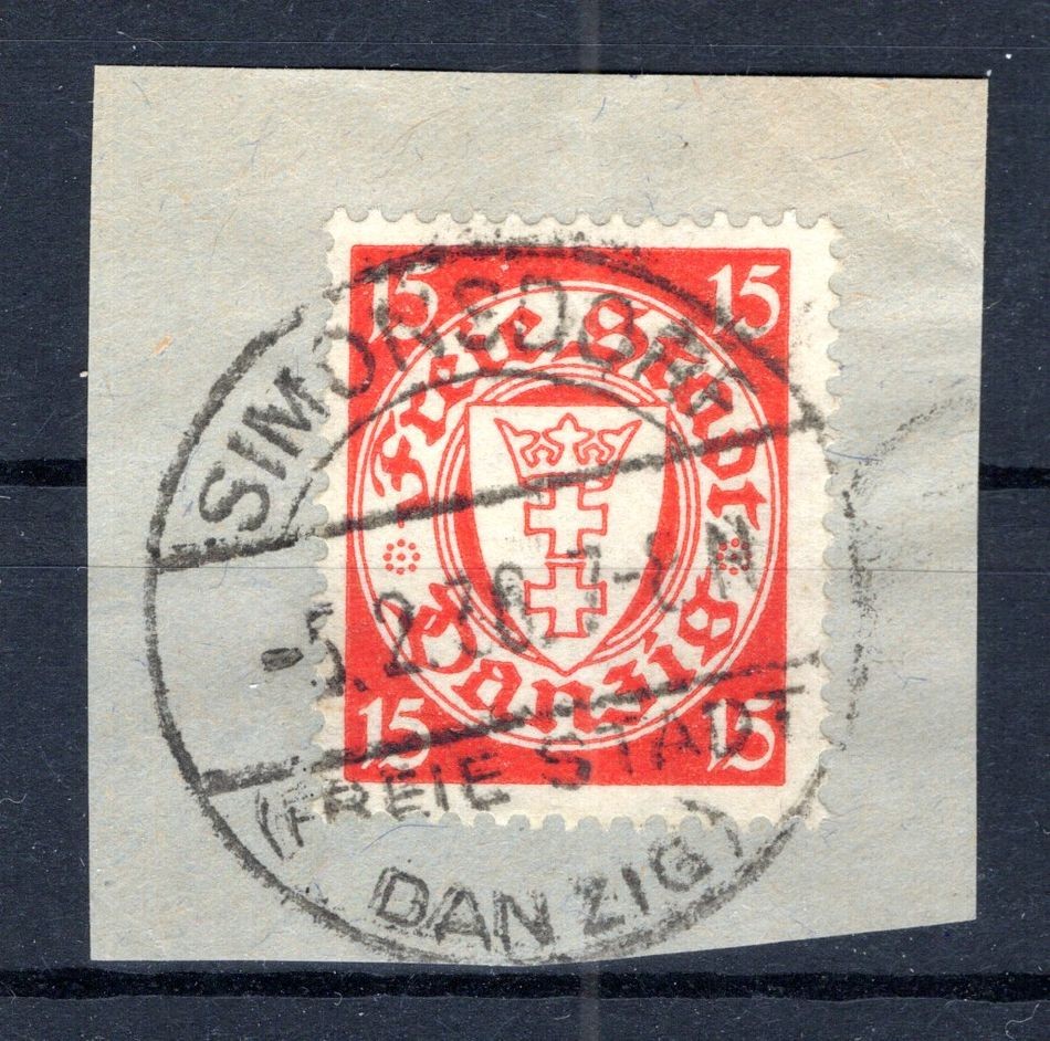 DAnzig SIMONSDORF 214 Used Stamps Signed (GA1807