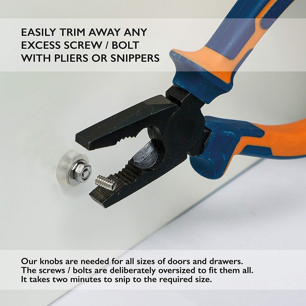 Cabinet Knobs Assorted knobs for cabinets and Drawers Black & White Cupboard ...