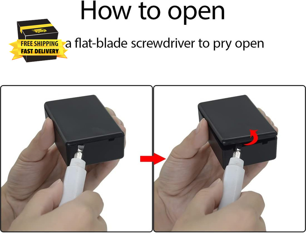 5 Pieces Plastic Project Boxes Junction Case for Electronic Project, Black 3.1 X