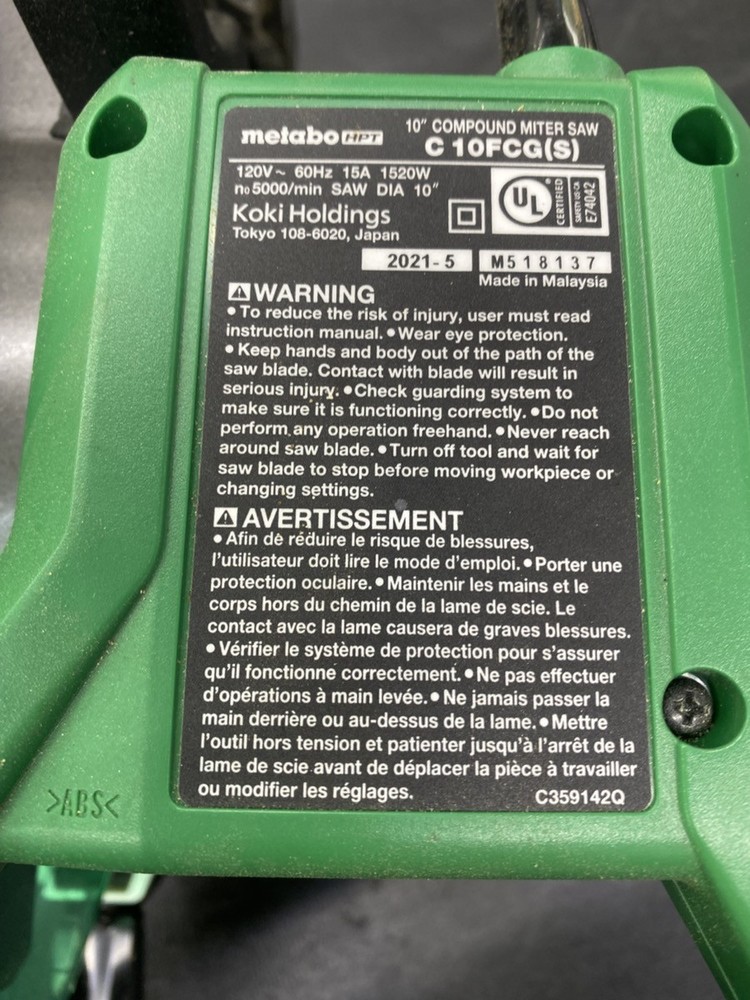 METABO C10FCG(S) (PD5032514)