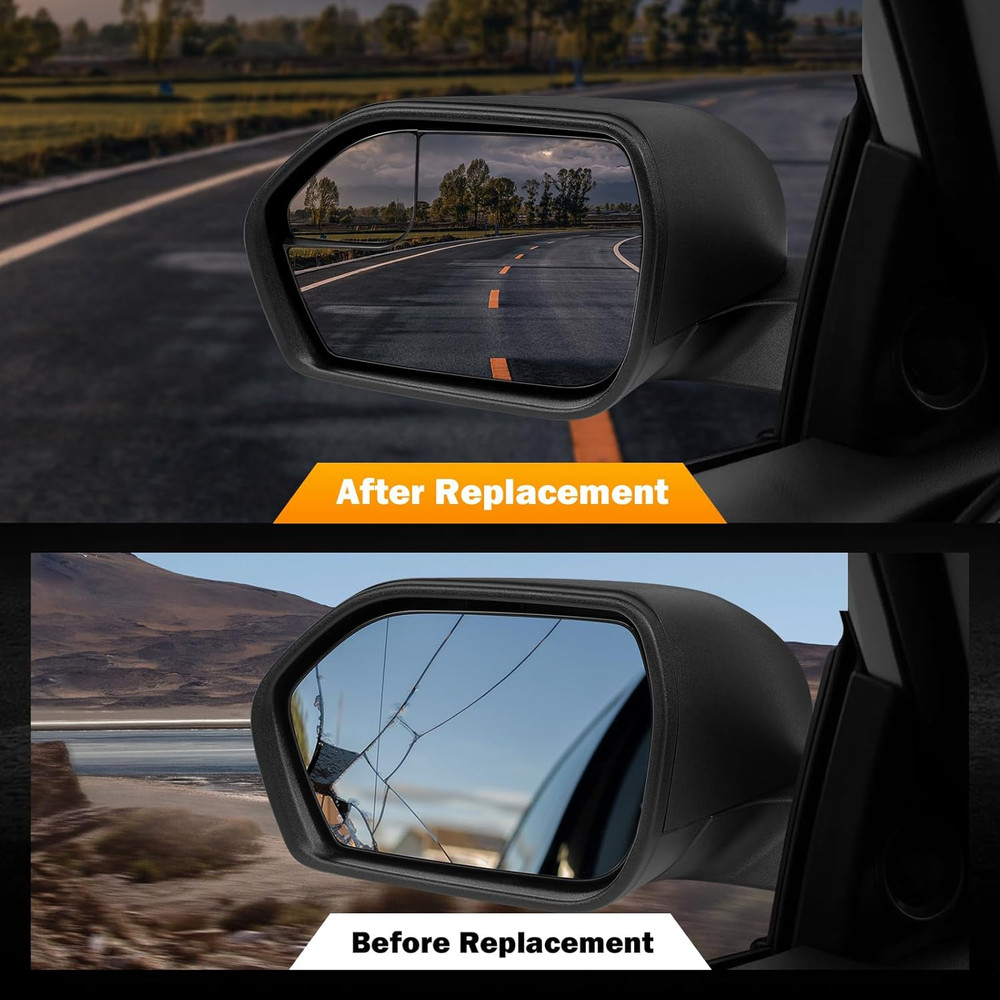 Left Driver Side Mirror Compatible with Ford Explorer 2020-2025, View Mirror wit