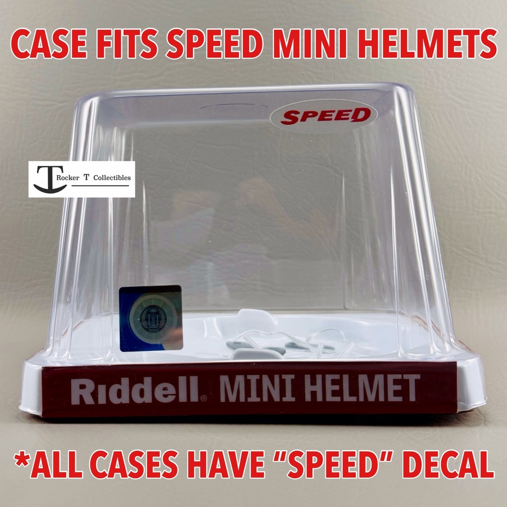 Riddell Speed NCAA Mini Helmet Display Case – Empty Retail Box w/SPEED decal