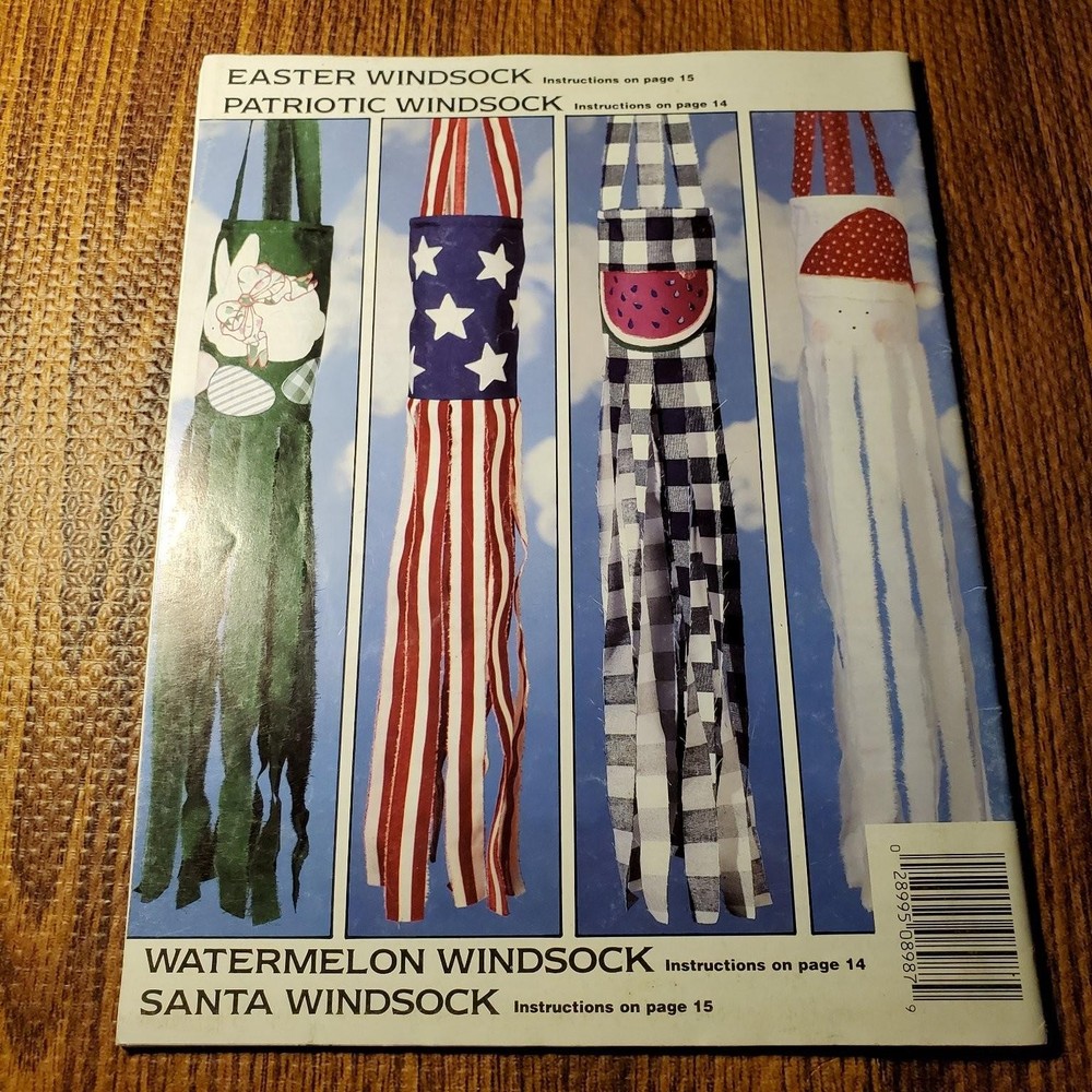 Plaid Flags Banners Windsocks Craft Pattern Leaflet Fabric Crafts 8987