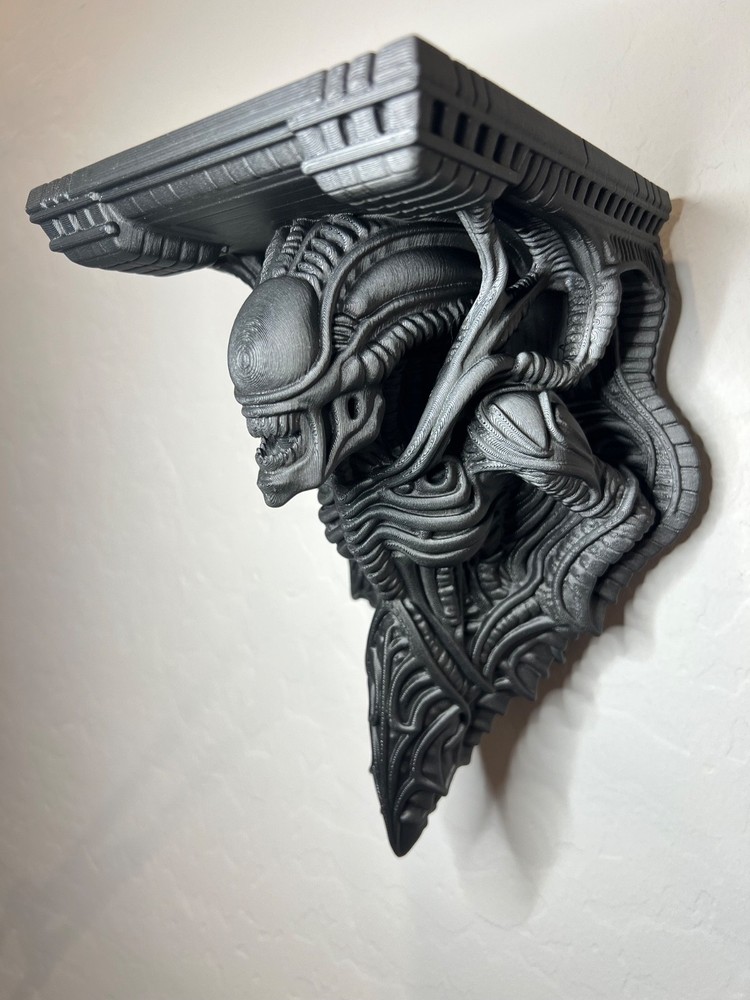 Alien xenomorph wall shelf
