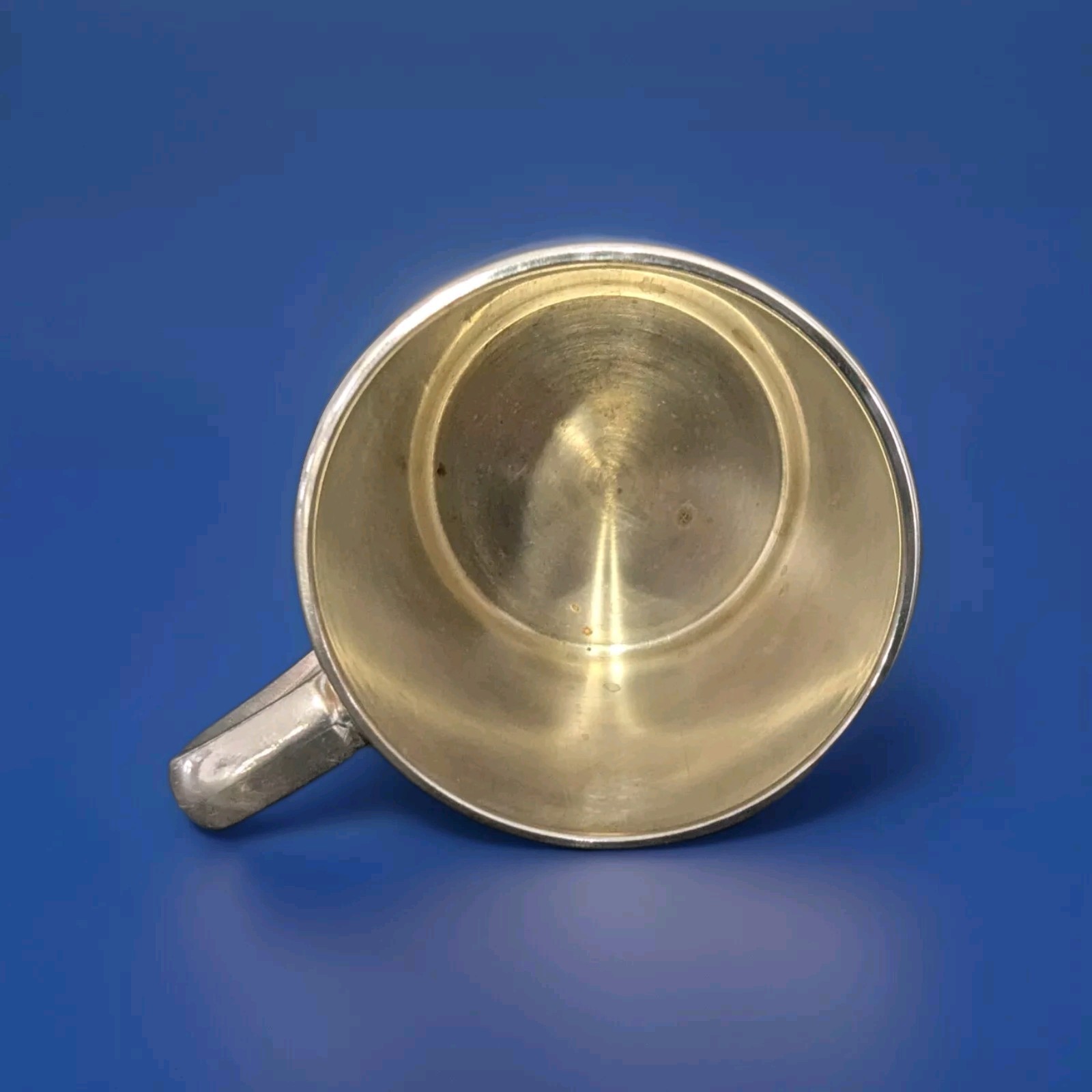 Oneida Silversmiths Child's Silver - plate Gold Wash Inside the Cup