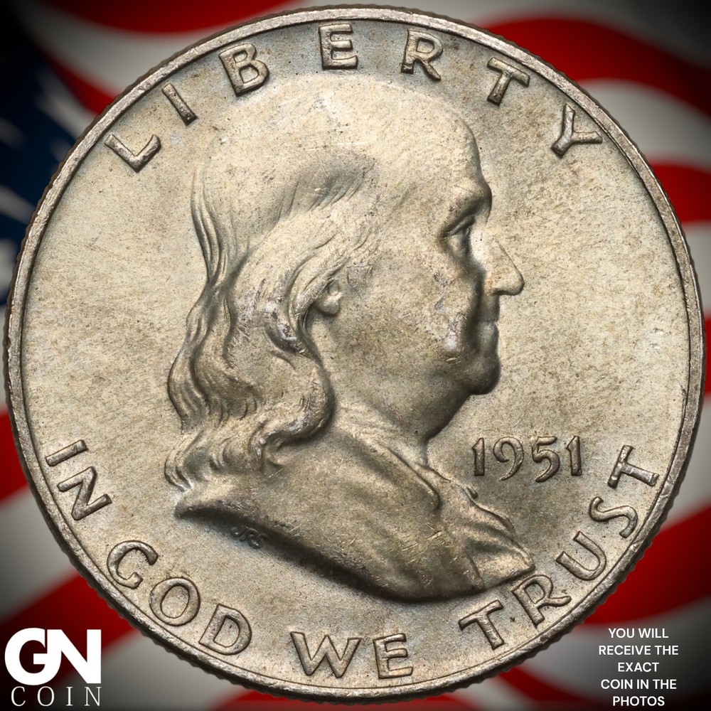 1951 D Franklin Half Dollar A8194