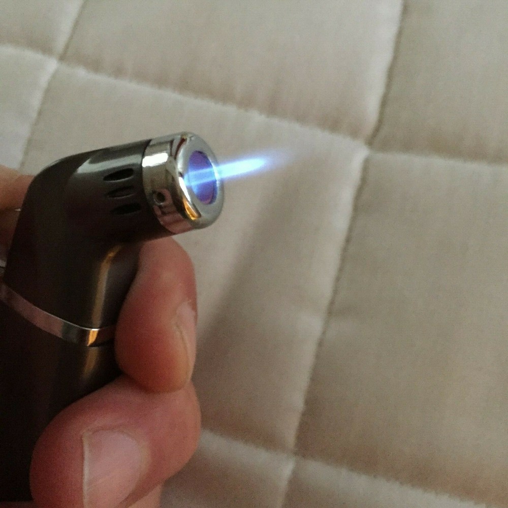 Gun Metal Gray Torch Cigarette/Cigar / Pipe Lighter