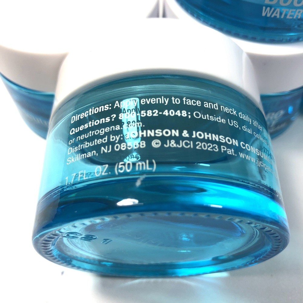 Neutrogena Boost EMPTY 1.7oz Glass Jars Used