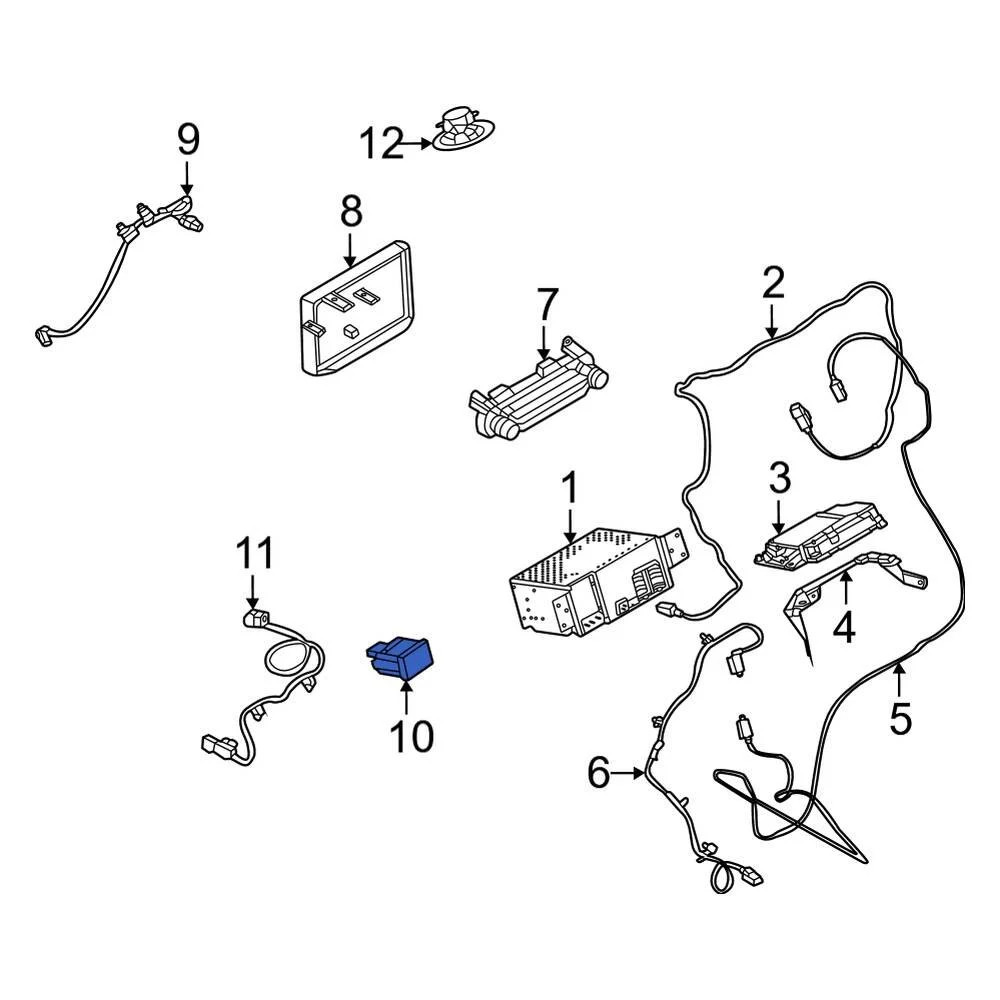 Ford ML3Z19A387D Audio Auxiliary Jack