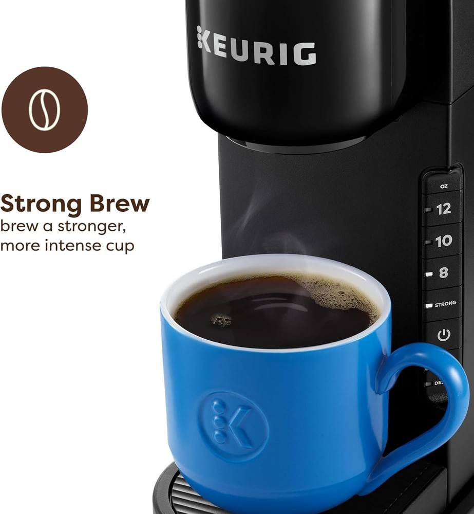 Single Serve K-Cup Pod Coffee Maker, 3 Brew Sizes, Strong Button Feature, 42o...