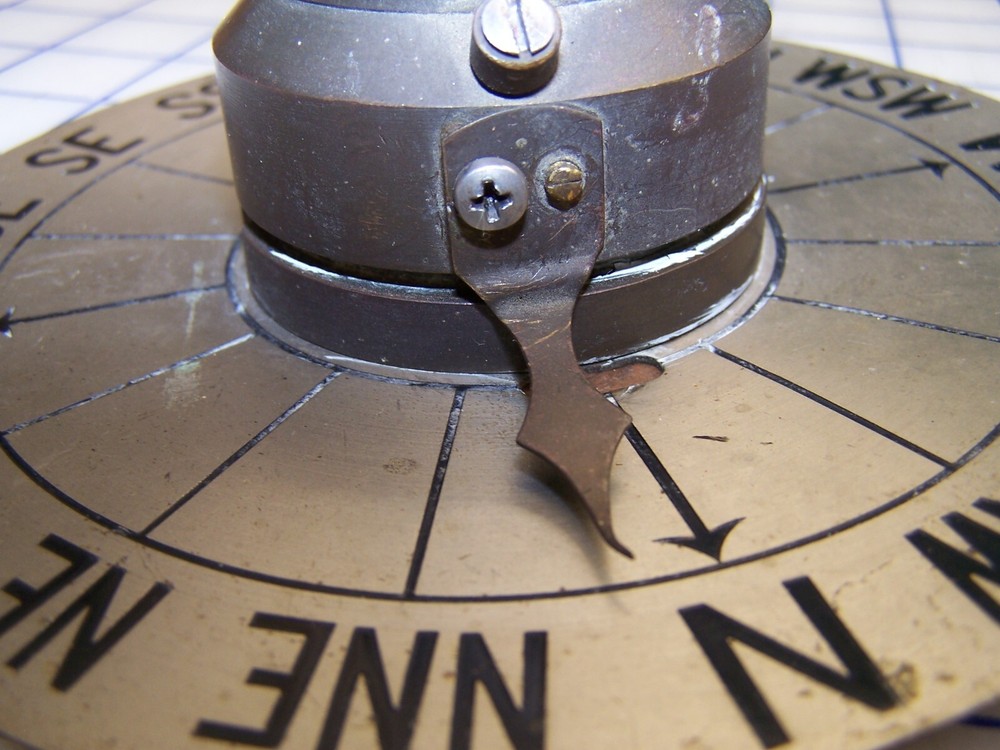 Vintage Ships Compass 6" Card w/Brass Bushing
