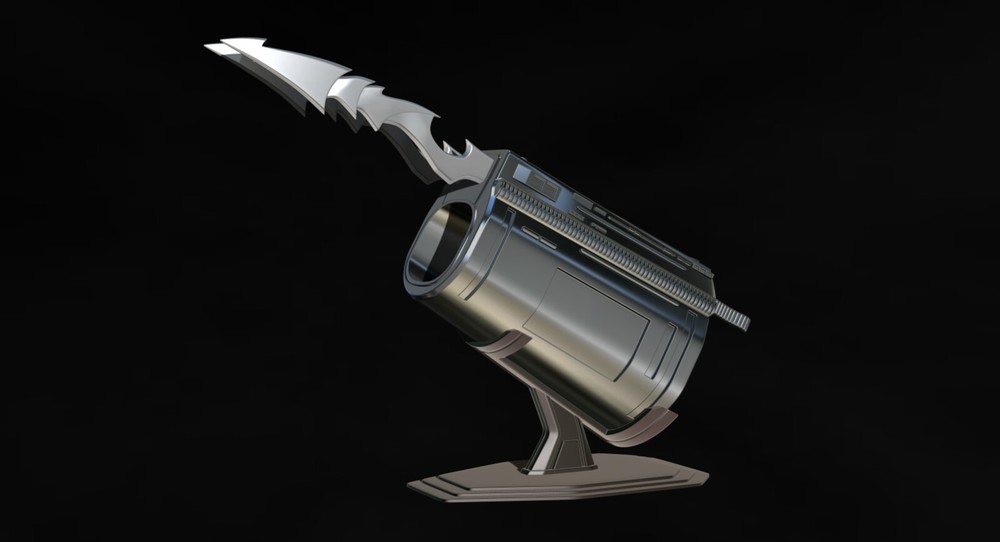 Predator Gauntlet Forearm Right, two versions - File STL-OBJ For 3D printer -