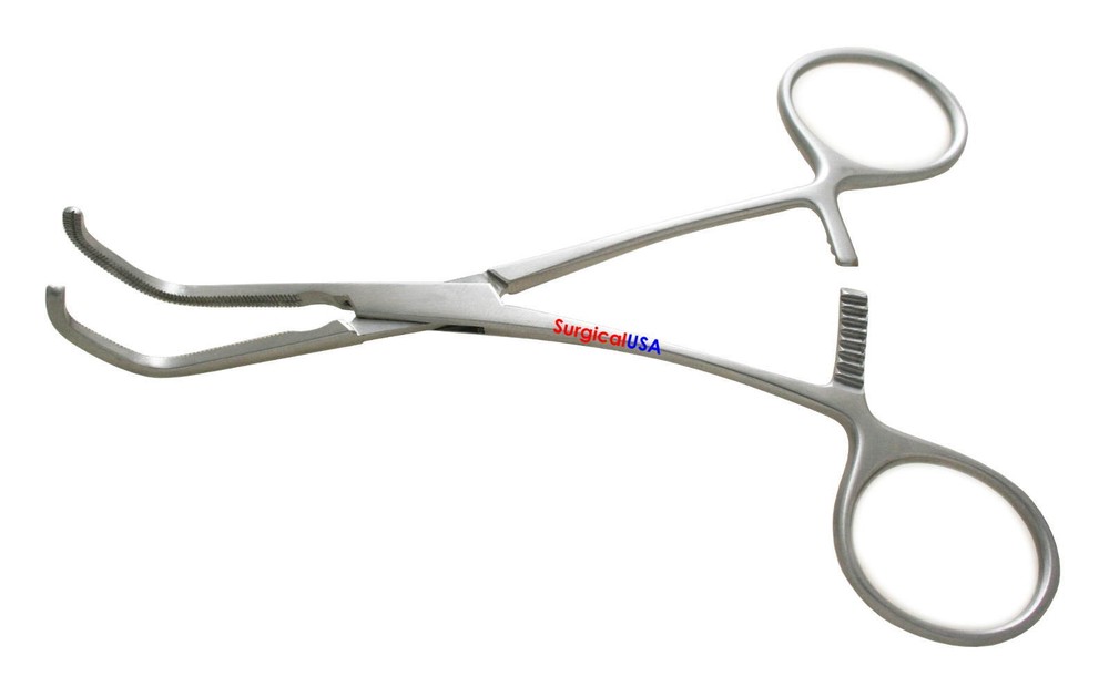 Cooley Satinsky Clamps 5.5" Double Angle 2x2 Rows of Fine Atraumatic Teeth