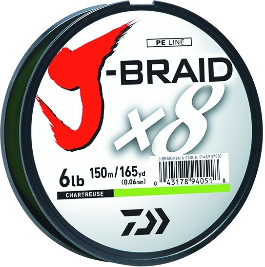 Daiwa JB8U30-150CH J-Braid x8 8