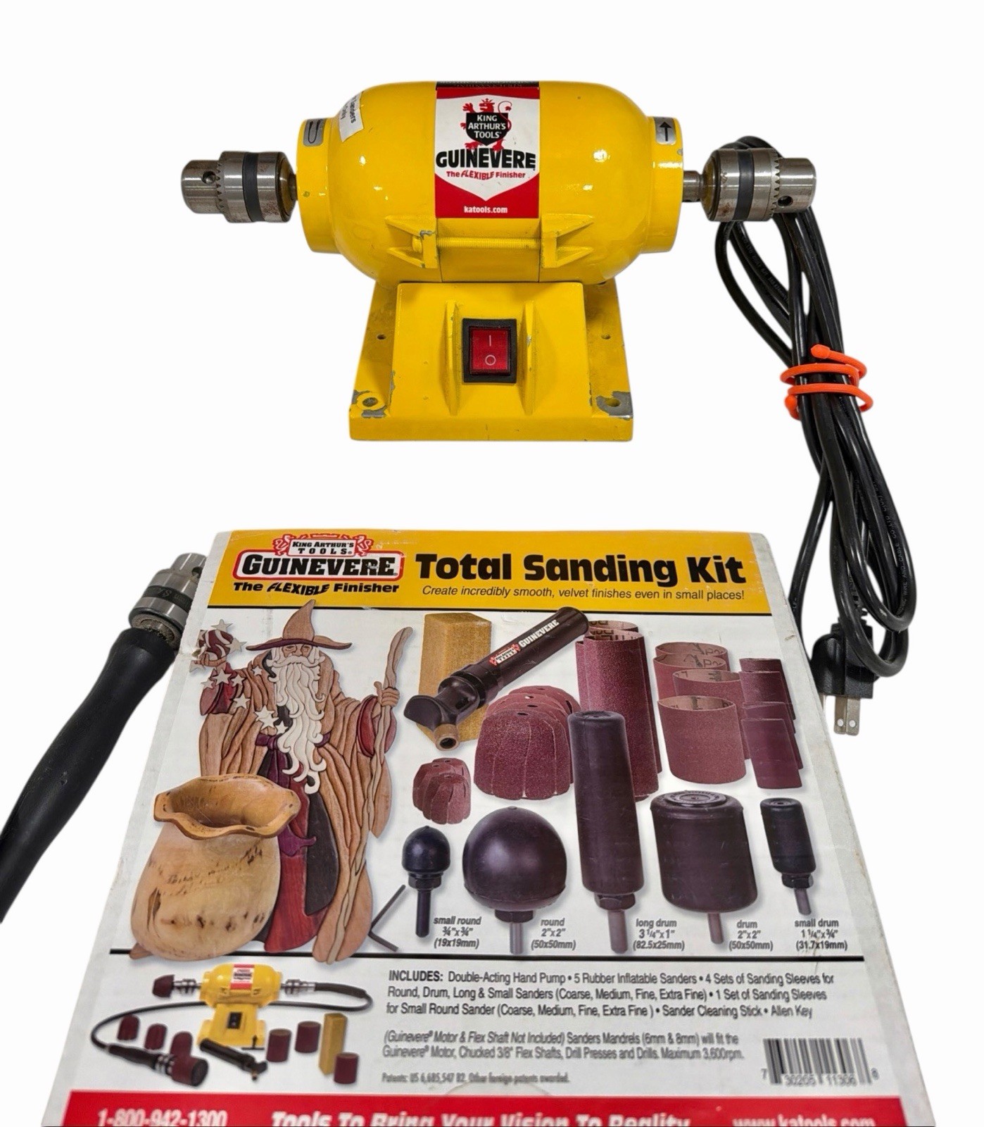 King Arthurs Tools Guinevere Sanding & Polishing Motor Sanding Kit