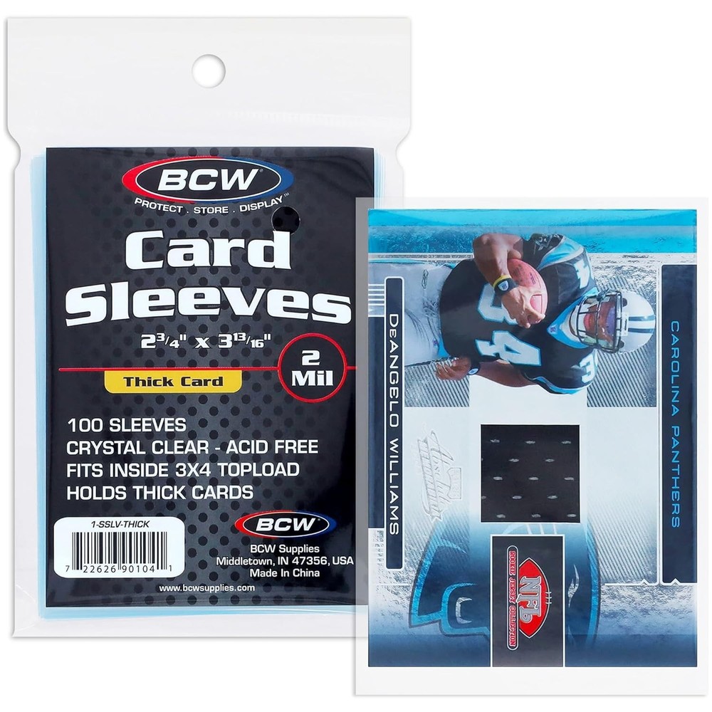 BCW Thick Card Sleeves 100-Pack up to 240pt
