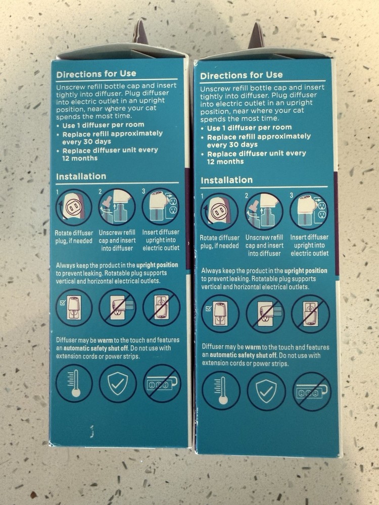Comfort Zone Single And Multi Cat Calming Refill. 2 Refill Tubes Total!