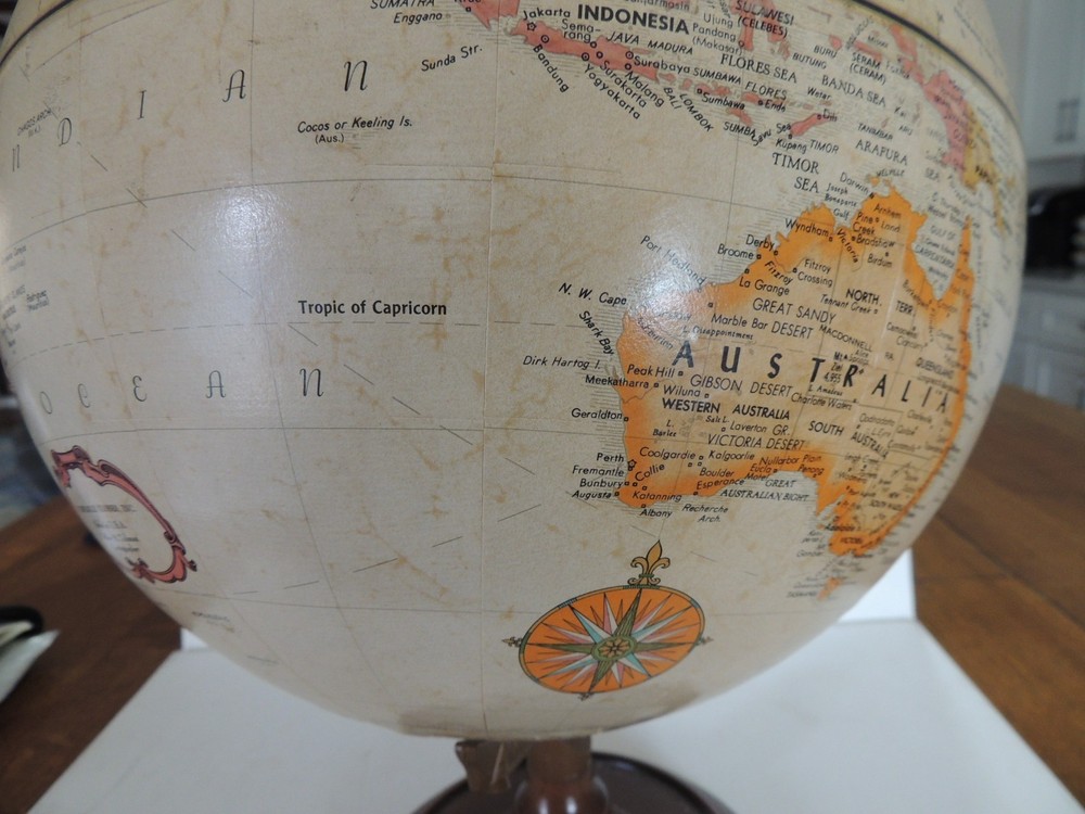 VINTAGE REPLOGLE 12" DIAMETER WORLD CLASSIC SERIES GLOBE