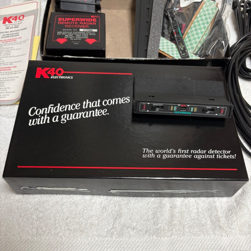 K40 Electronics Undetectable Radar Detector UN3000SW  NEW