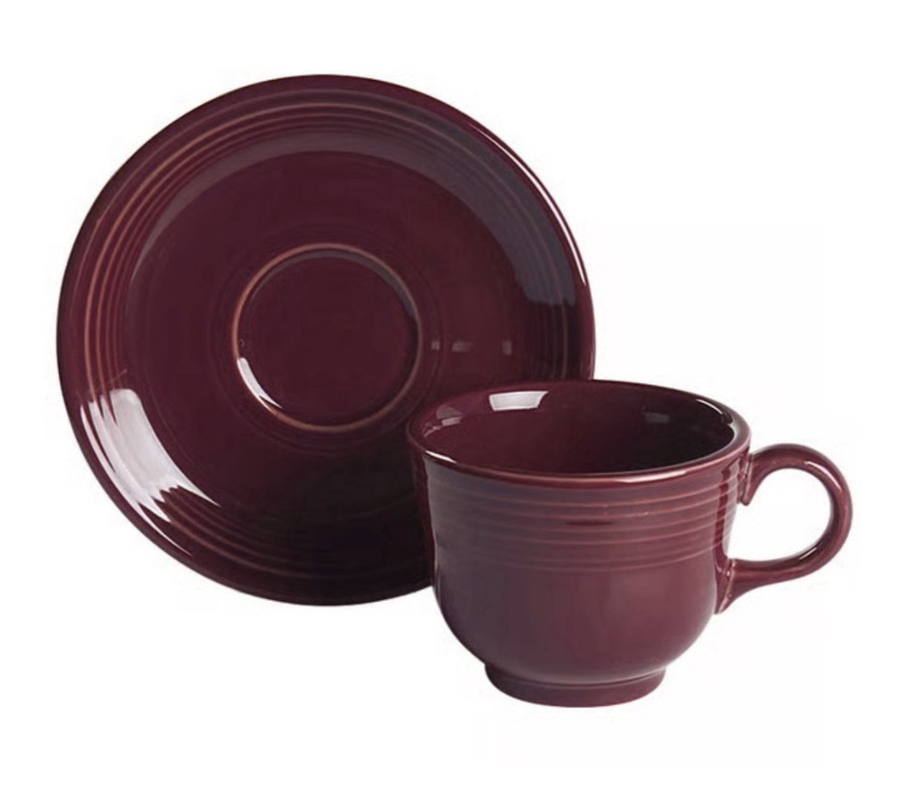 Fiesta Cinnabar Cup And Saucer
