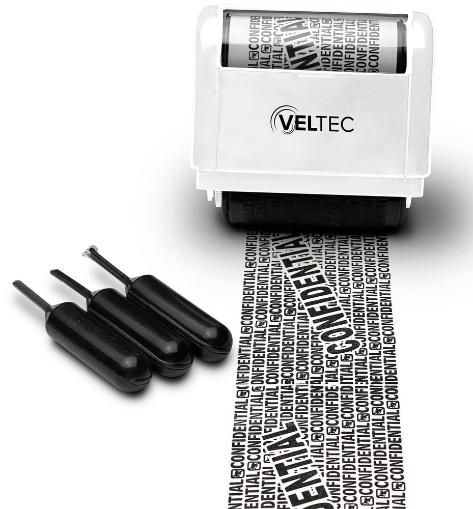 Identity Theft Protection Roller Stamp - Confidential Roller Stamp - Data The...