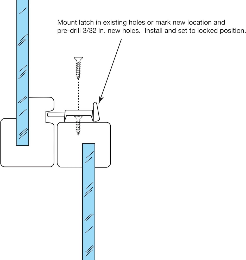 Weather-Resistant White Sash Lock – Secure Your Vertical & Horizontal Windows