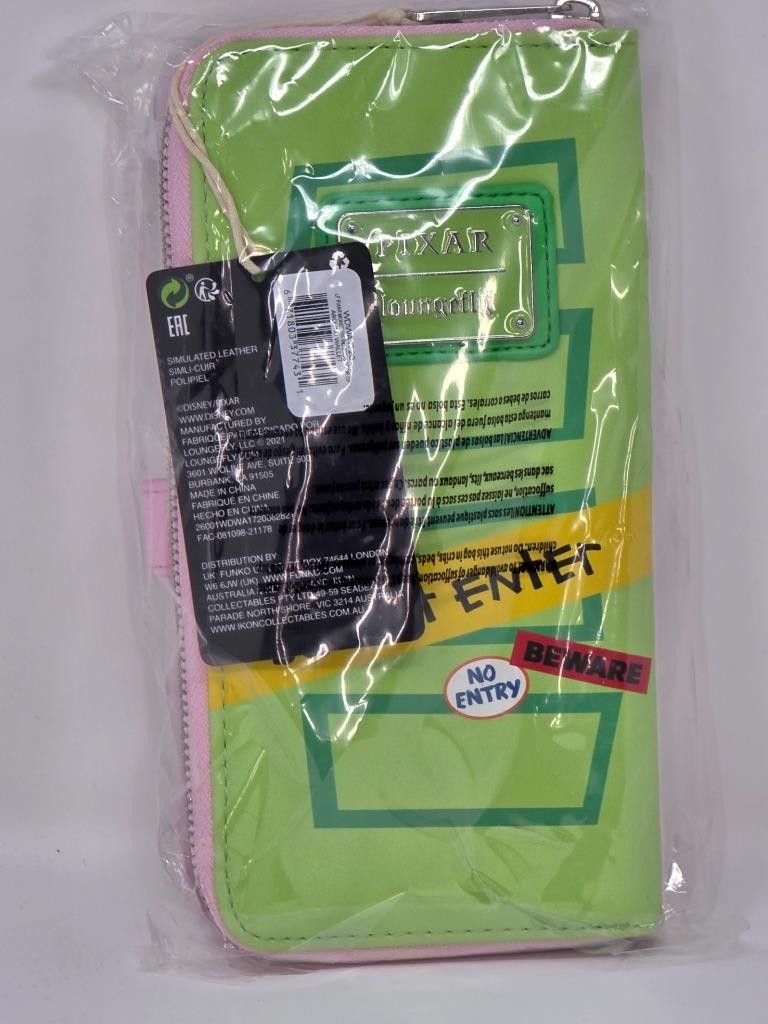 NIP NWT PIXAR DISNEY MONSTERS INC BOOS DOOR WALLET EMBROIDERED FLOWERS