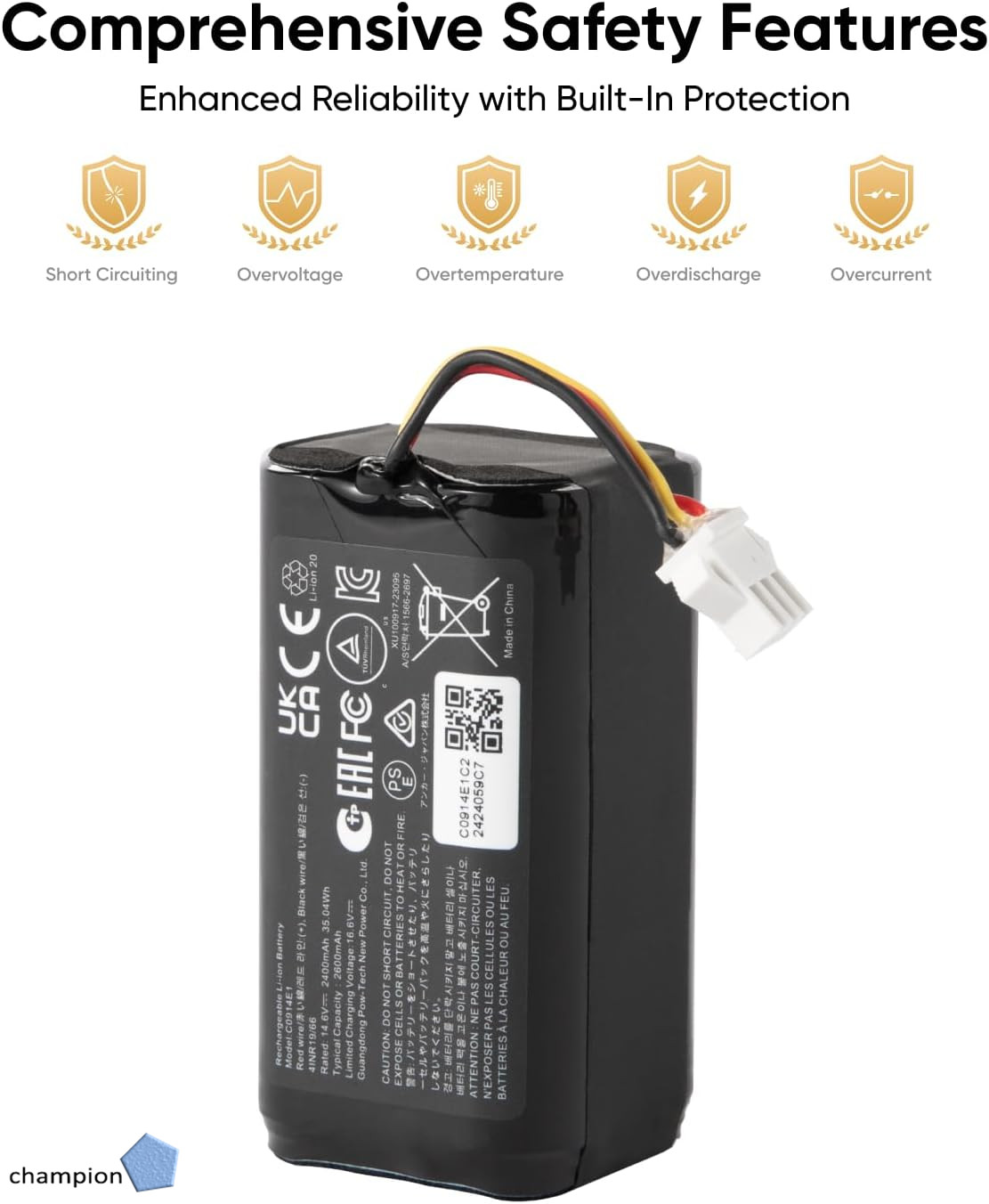 Battery For Eufy G40 G30 Series RoboVac 11 11S 15C MAX G10 Hybrid G20 G35 G35+