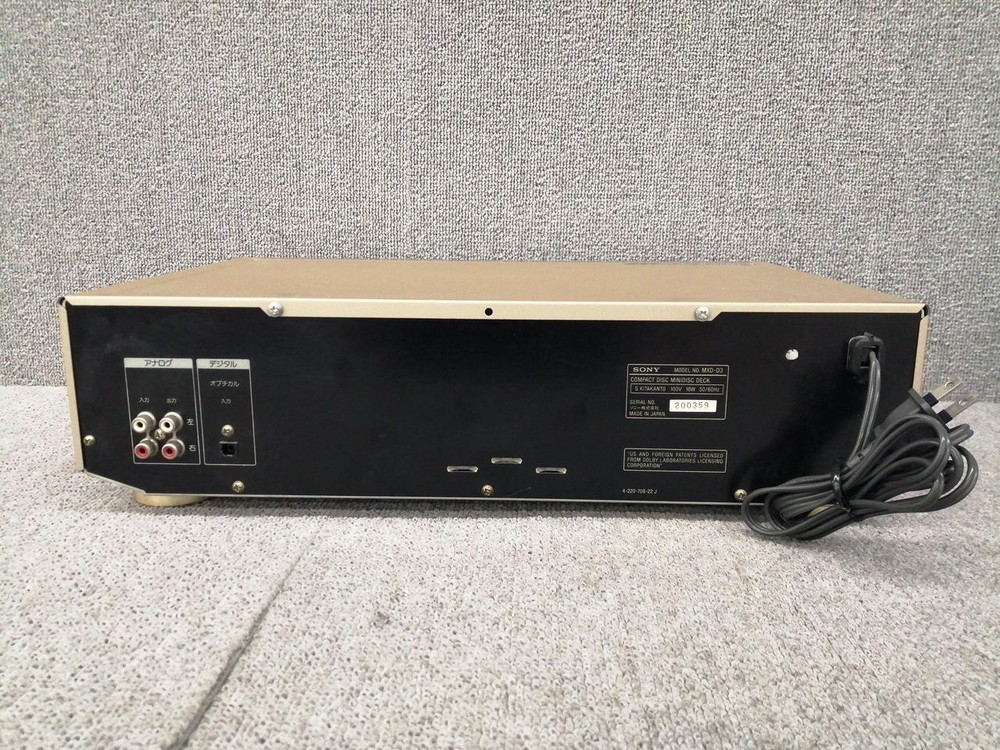 Sony Compact Disc Mini Disc Deck MXD-D3 Operation confirmed w/ Remote control