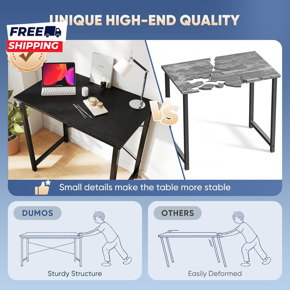 32 Inch Office Small Computer Desk Modern Simple Style Writing Study Work Table