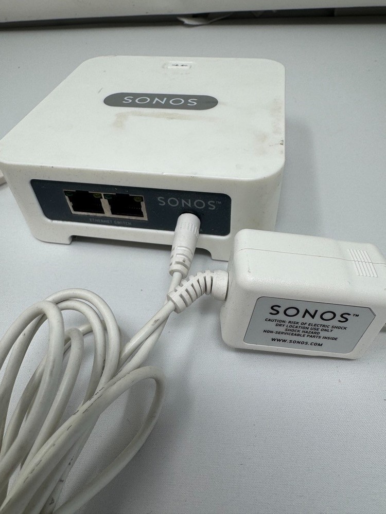 SONOS Bridge with power adapter and ethernet cable model: BRIDGE Tested Working