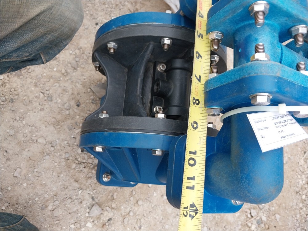DP25PT Diaphragm Pump 1" Clamped Poly Teflon NPT Threads New