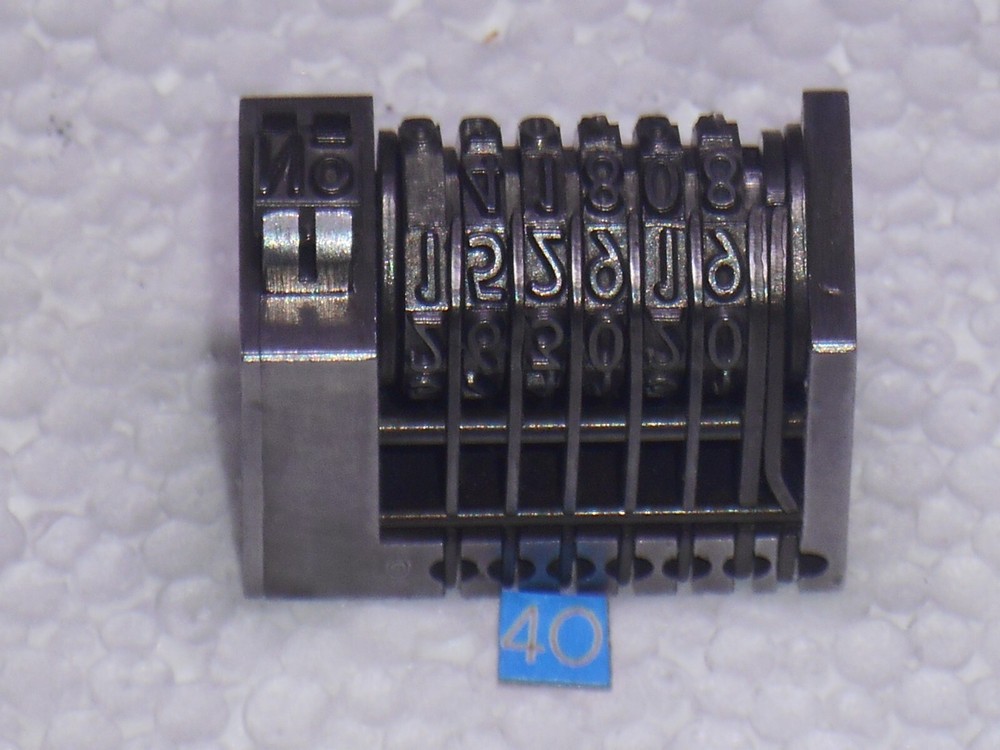 DOLD | letterpress Reverse numbering machine | 40