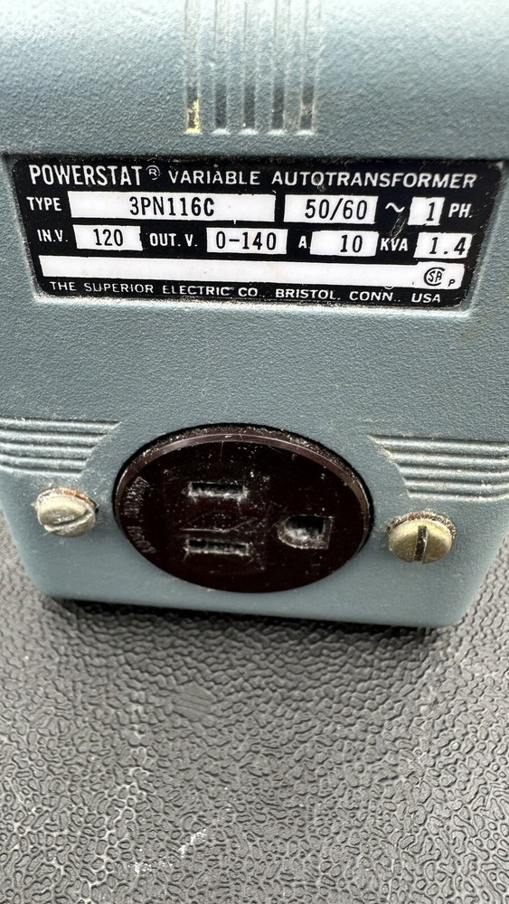 Superior Electric Powerstat 3PN116C Variable Auto transformer