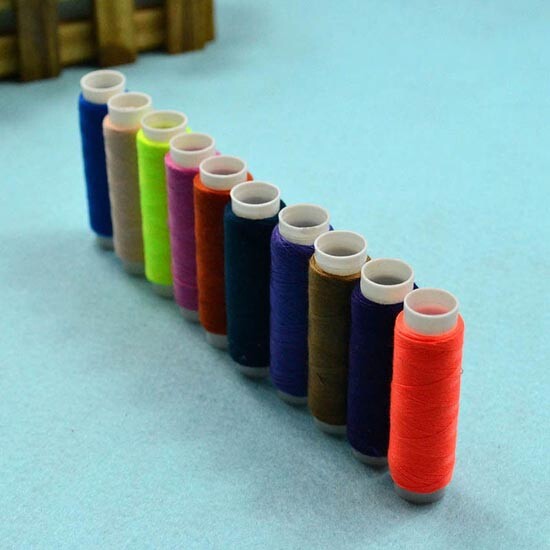 New 39pcs 109 Yard Mixed Colors Polyester Spool Sewing Thread For Hand Machine