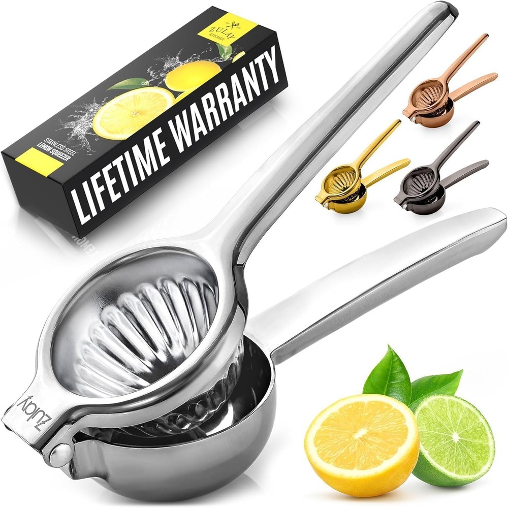 Lemon Squeezer Stainless Steel with Quality Heavy Duty Solid Metal Squee