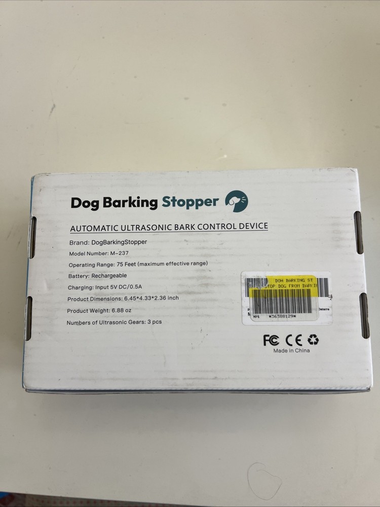 Dog Barking Stopper Automatic Ultrasonic Bark Control Device