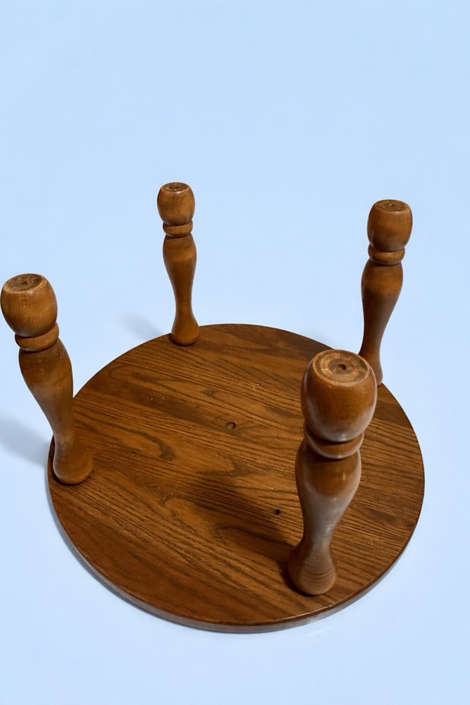 Hand Painted Wooden Lighthouse Footstool