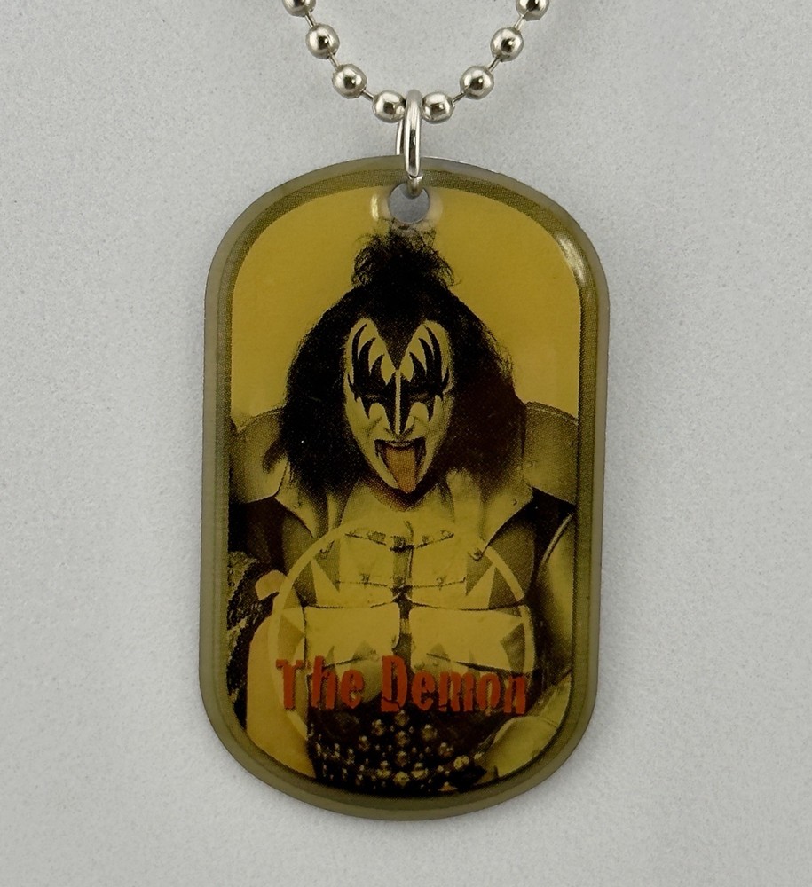 🎸 KISS 2010 The Demon Gene Simmons Dog Tag Necklace 23 of 24