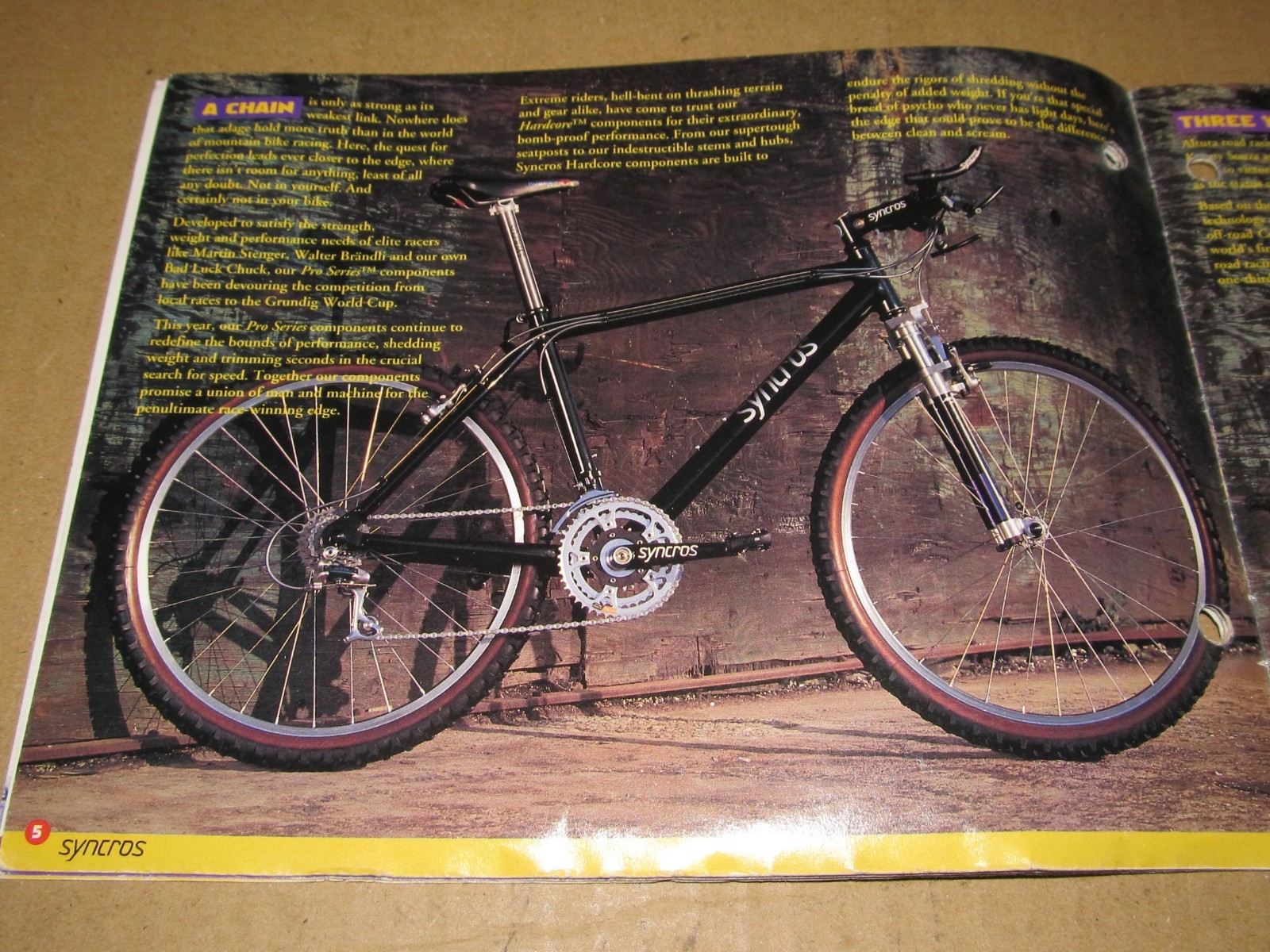 1995 Syncros Bicycles and Bicycle Parts Catalog