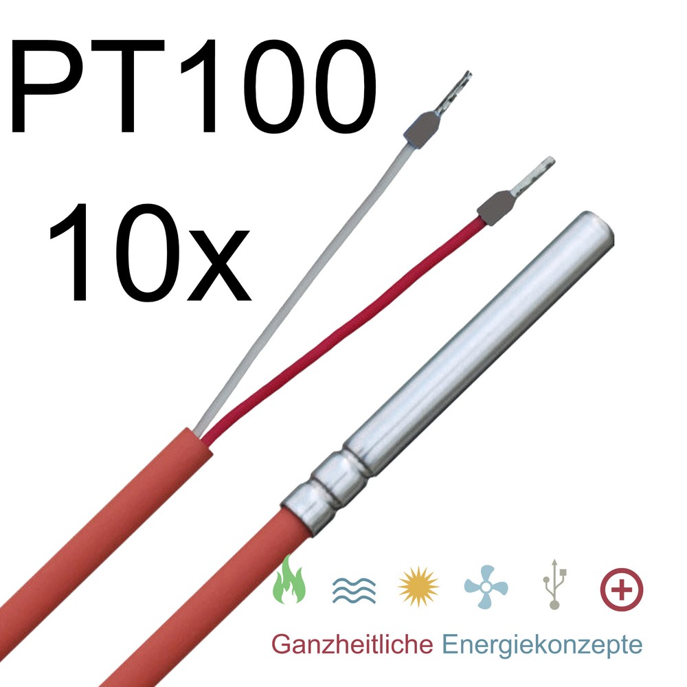 Value package 10 pieces PT100 / PT 100 2.0 m temperature sensor temperature sensor