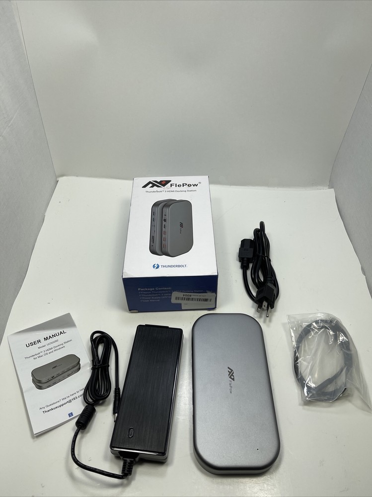 Thunderbolt 3 Dock, Docking Station, FlePow 8K Triple Display