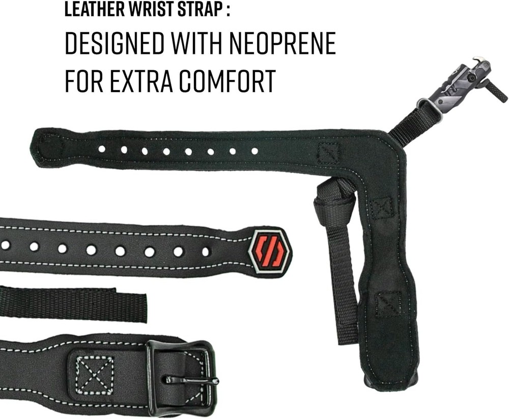 Ghost Buckle Archery Release with NCS Strap-Black