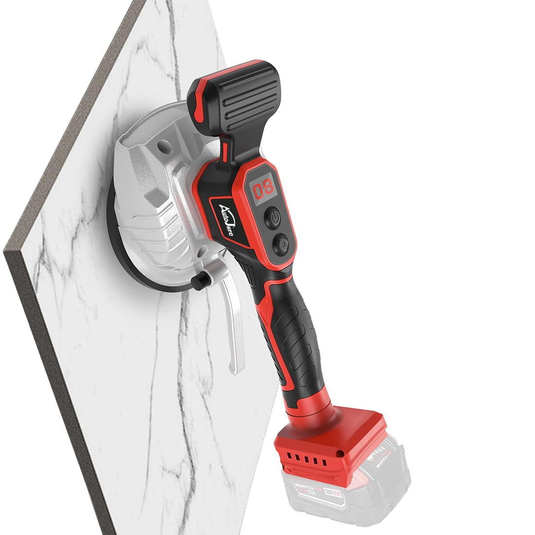 Tile Vibration Leveling Machine for Milwaukee 18V Battery,Suction Cup 8-speeds