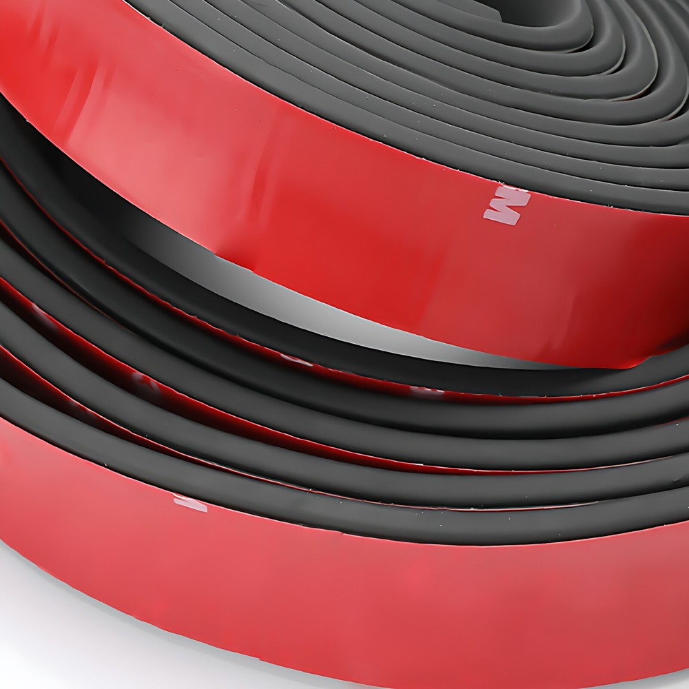 Self Adhesive Rubber Strip Pads Adhesive Backed Solid Seals Gasket