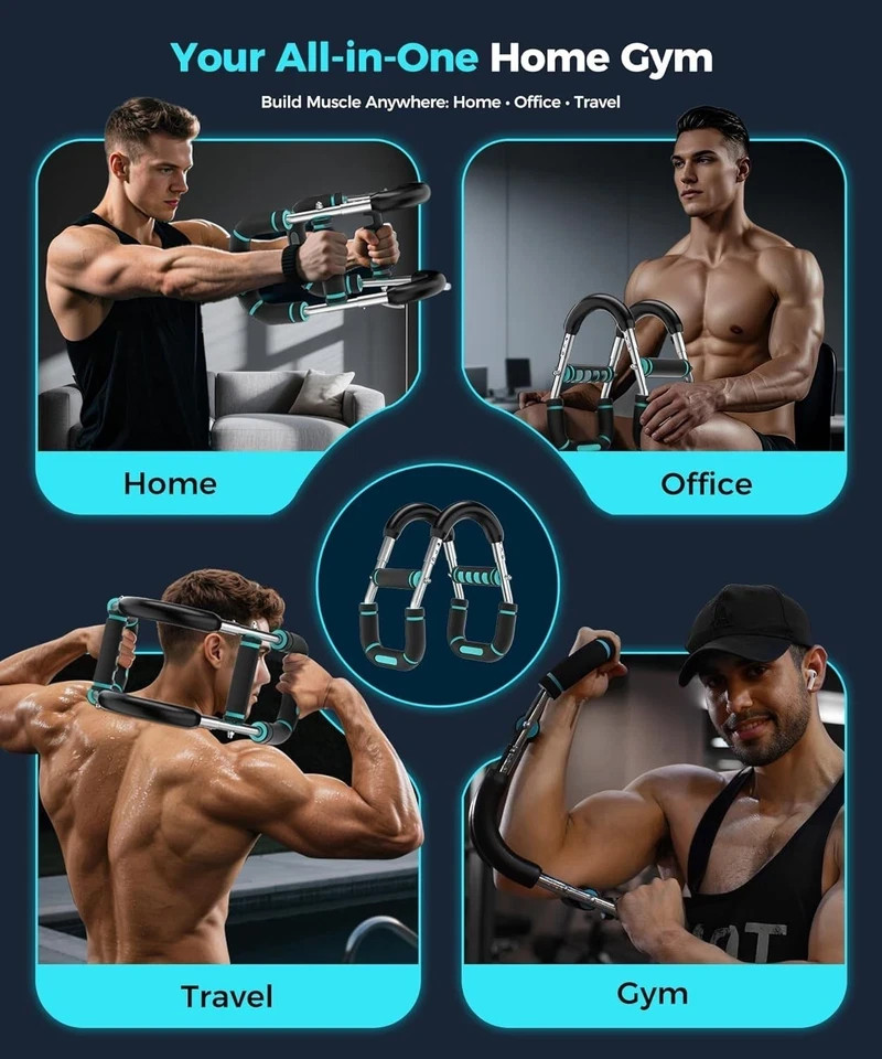 Twister Arm Trainer, Adjustable 5 Resistance Levels (40-130 lbs) Chest & Arm Wor