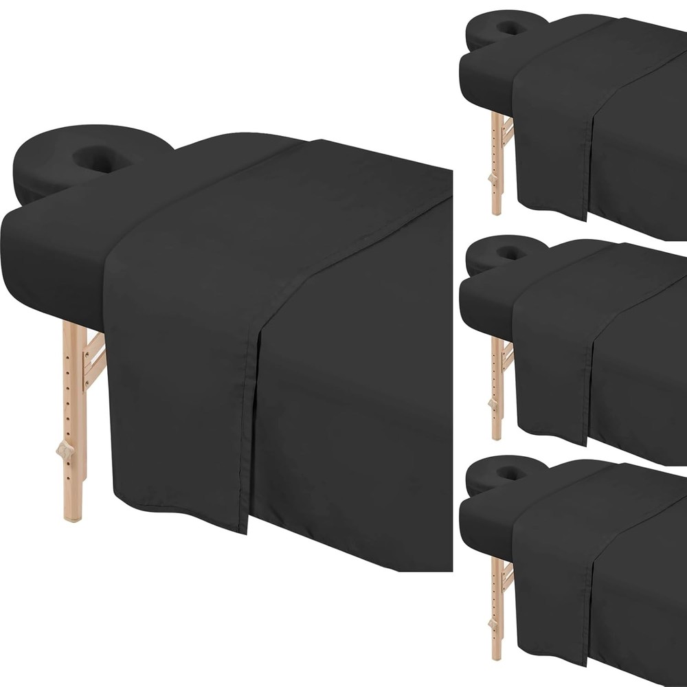 4 Sets Premium Microfiber Massage Table Sheets Set 3 Piece Set Includes Massage