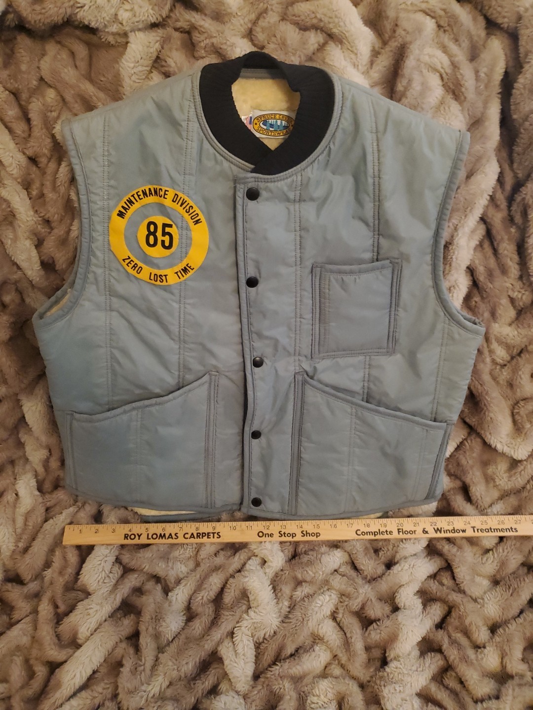 Vintage PECO Philadelphia Electric Company Maintenance Division Work Vest 85